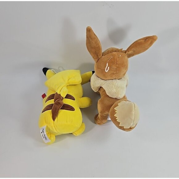 Pokemon Plush Lot Pikachu and Eevee 8 inch - Picture 7 of 7
